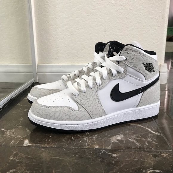 air jordan 1 retro high premium gs white black